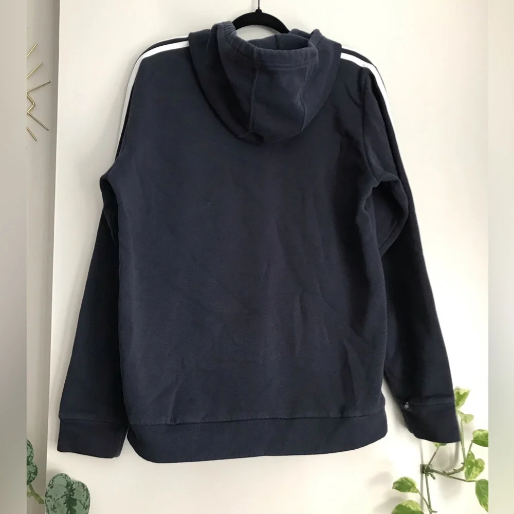 Adidas- Men's Navy Hoodie - Picture 5 of 8